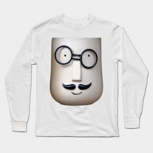 Goggles, a mask man with skewiff glasses Long Sleeve T-Shirt